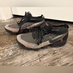 Nike Multicolor Flyknit Sneakers with Black Accents